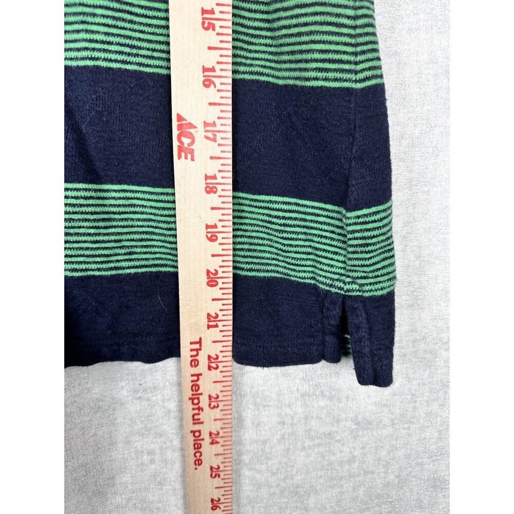 Talbots Sweater Womens Petite Small Blue Green 3/4 Sleeve Faux Button Detailing - Picture 4 of 6